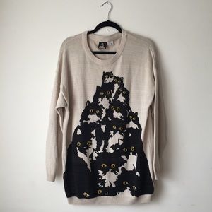 Pretty Snake Cat Eye Sweater